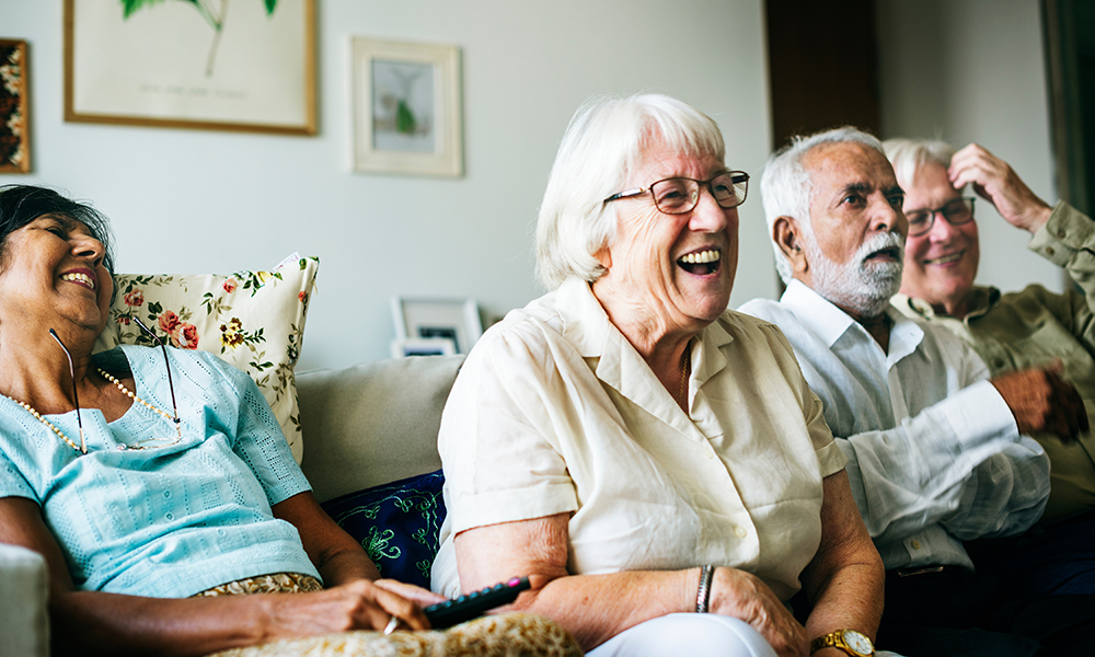 Residents Enjoying Some Entertainment